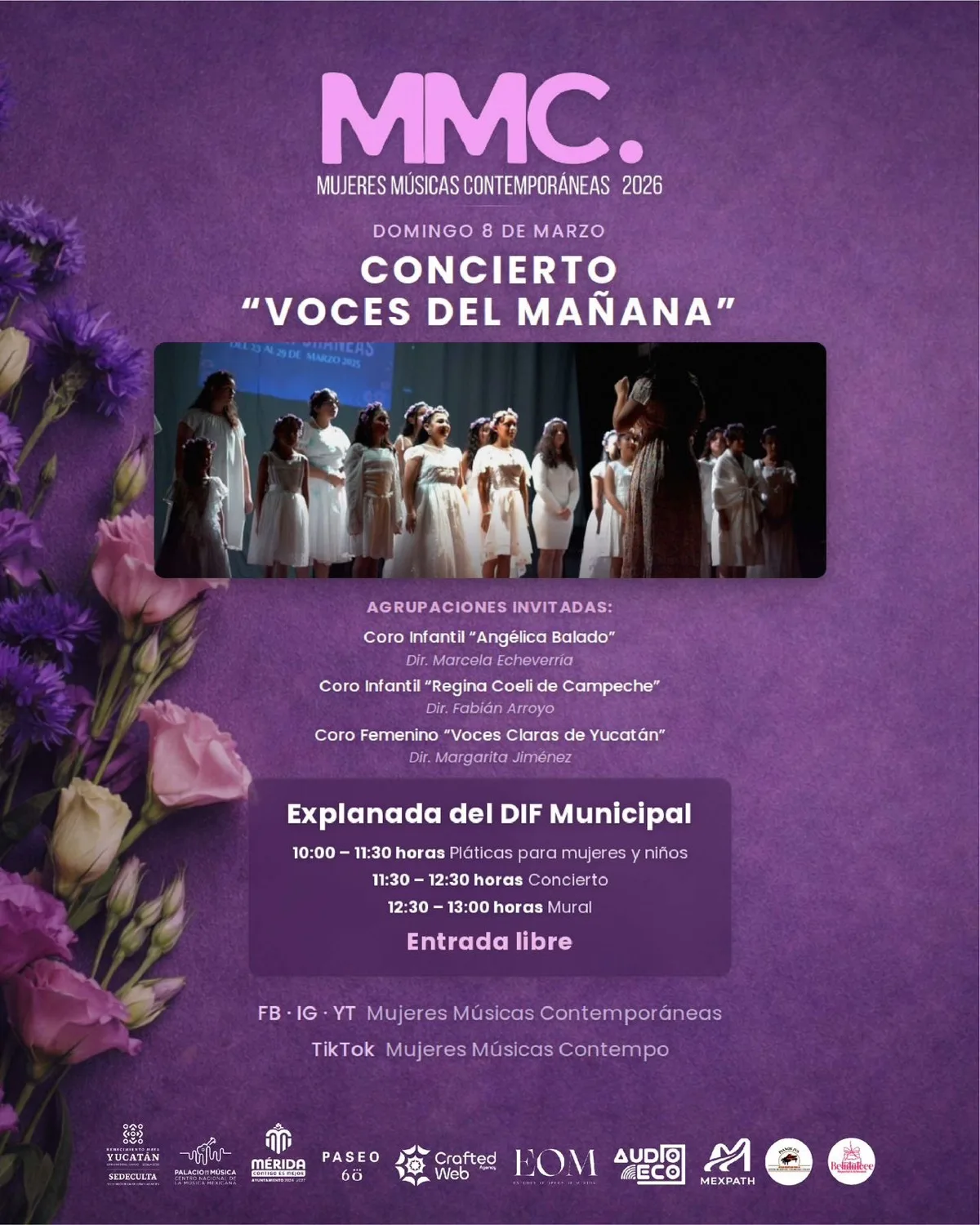 Cartel Voces del Mañana — Coros infantiles y femeninos